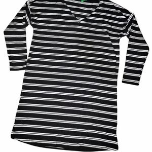 dip Fun Striped Long Sleeve Dress sz XL